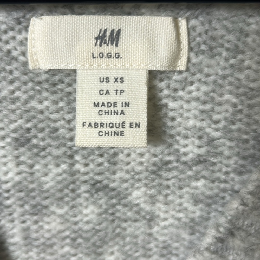 H&M Gray V-Neck Sweater - Picture 3 of 5
